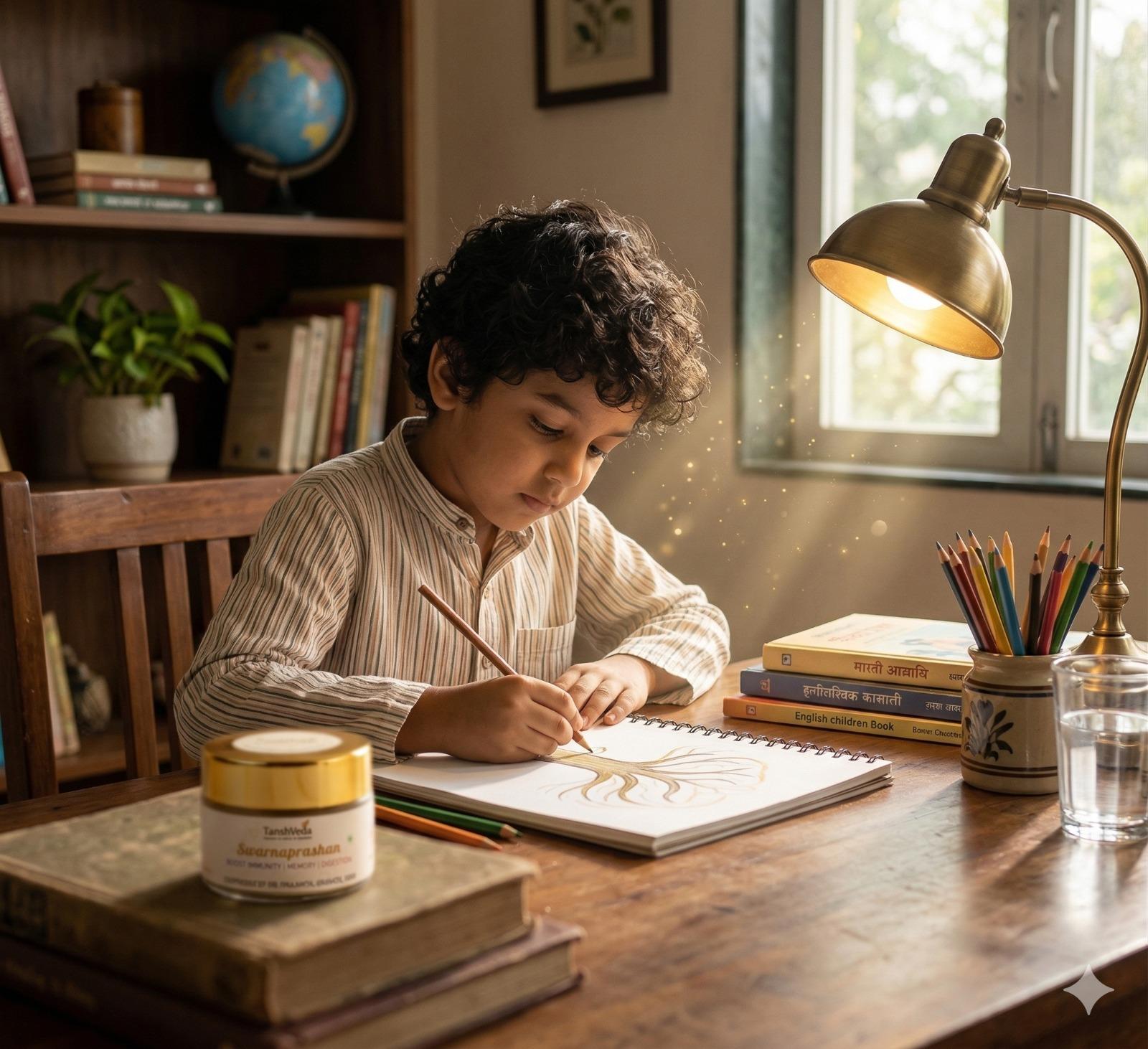 Child reading and learning, symbolizing cognitive development